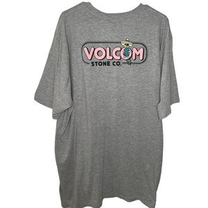 Volcom Stone Men's Shirt XXL Grey Skateboarding T-Shirt NWT